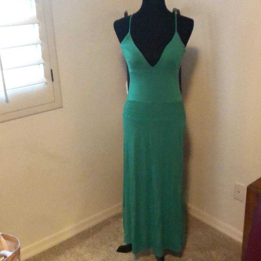 Moda International Green Maxi Dress Size S/P